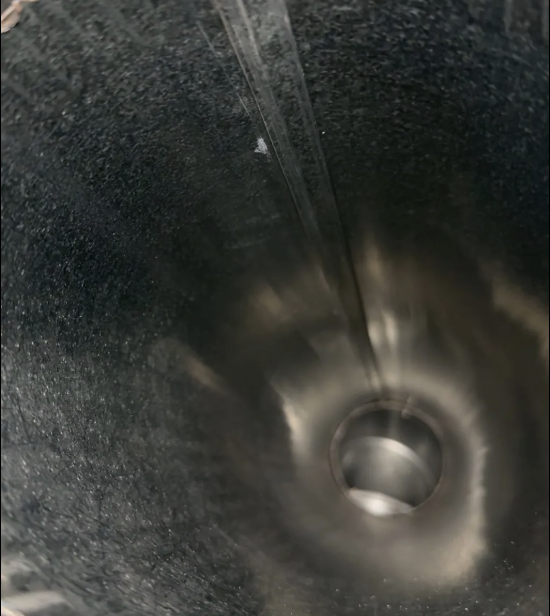 Clean duct interior after FreshDuct cleaning