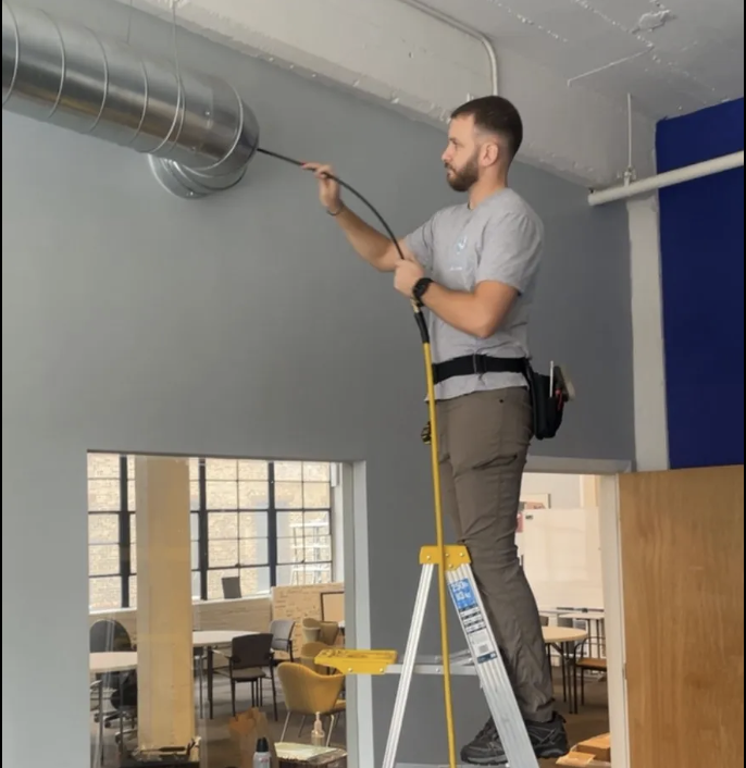 Commercial air duct cleaning for office buildings