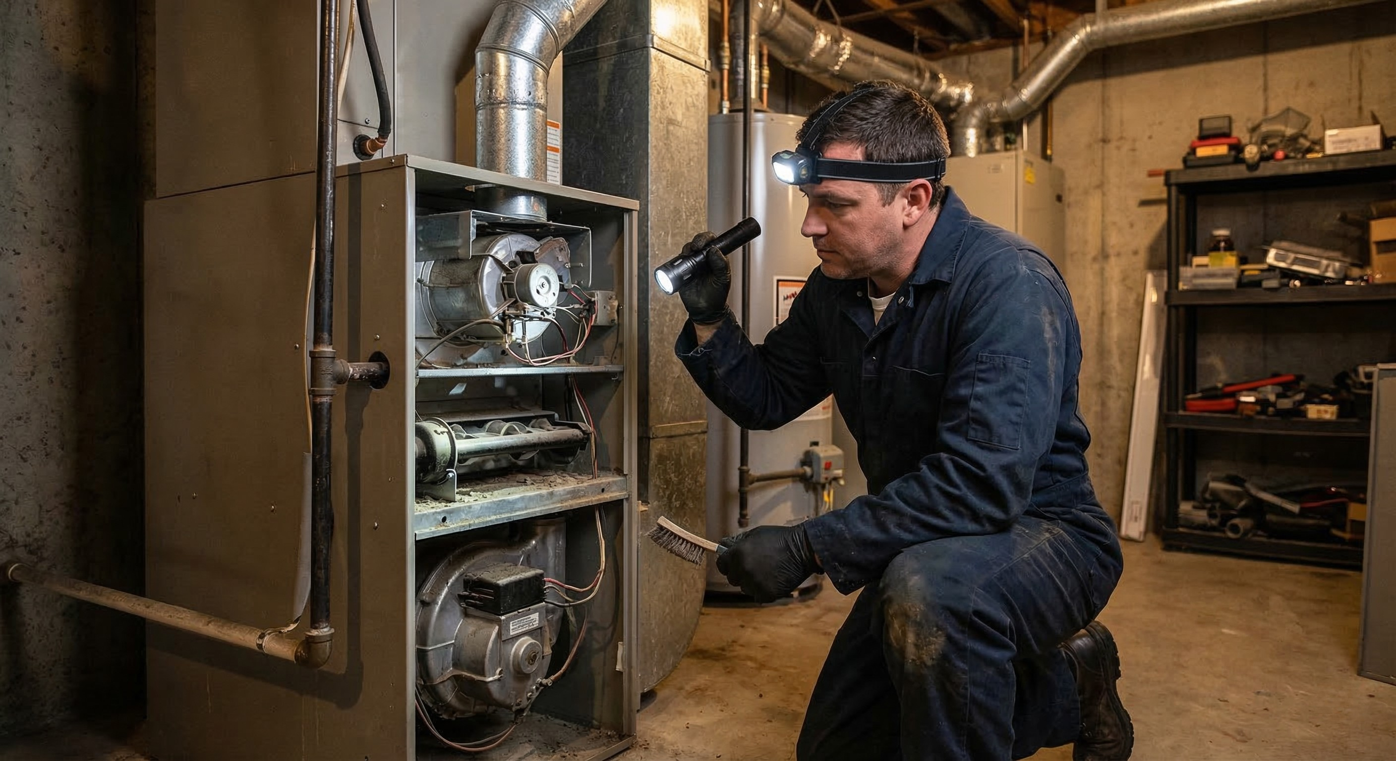 Professional furnace cleaning service